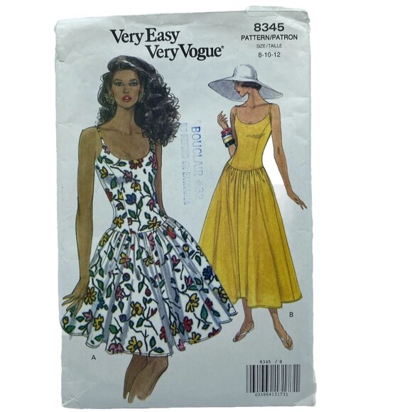 10 Vogue Simplicity Vintage Sewing Patterns Dress Robe Nightgown Skirt 70s-90s - Picture 4 of 11
